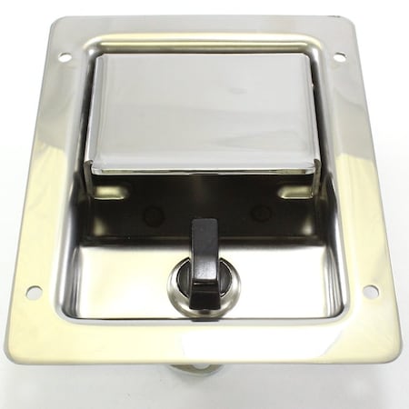 Eberhard Manufacturing Co Pdl.Hdl. Inside W/Knob Lock EMC 4-250 LH SS